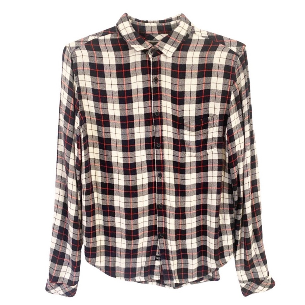 RAILS Plaid Button Front Shirt Long Sleeve